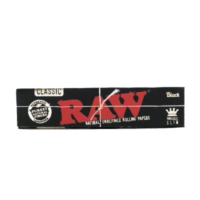 Бумага для самокруток RAW Black Classic King Size Slim