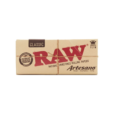 Бумага для самокруток RAW Classic Artesano King Size Slim