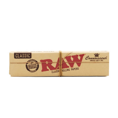 Бумага для самокруток RAW Classic Connoisseur King Size Slim + Tips Бумага для самокруток RAW Classic Connoisseur King Size Slim + Tips