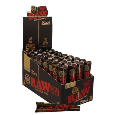 Конусы RAW Black Classic King Size 3 шт.