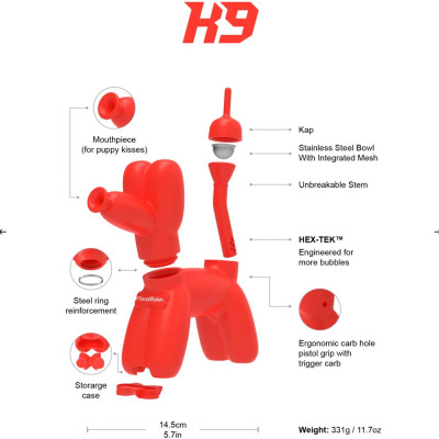 Силиконовый бонг PieceMaker K9