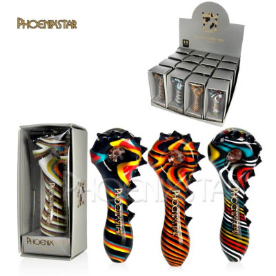 Стеклянная трубка Огненная Радуга